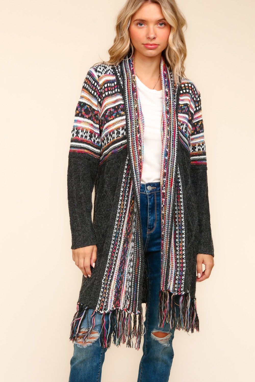 Tribal Pattern Cardigan