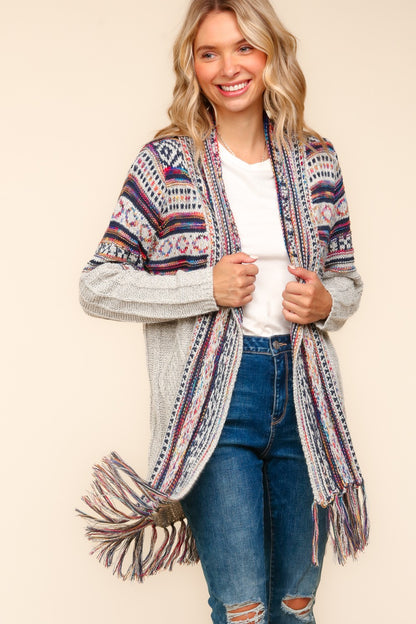 Tribal Pattern Cardigan