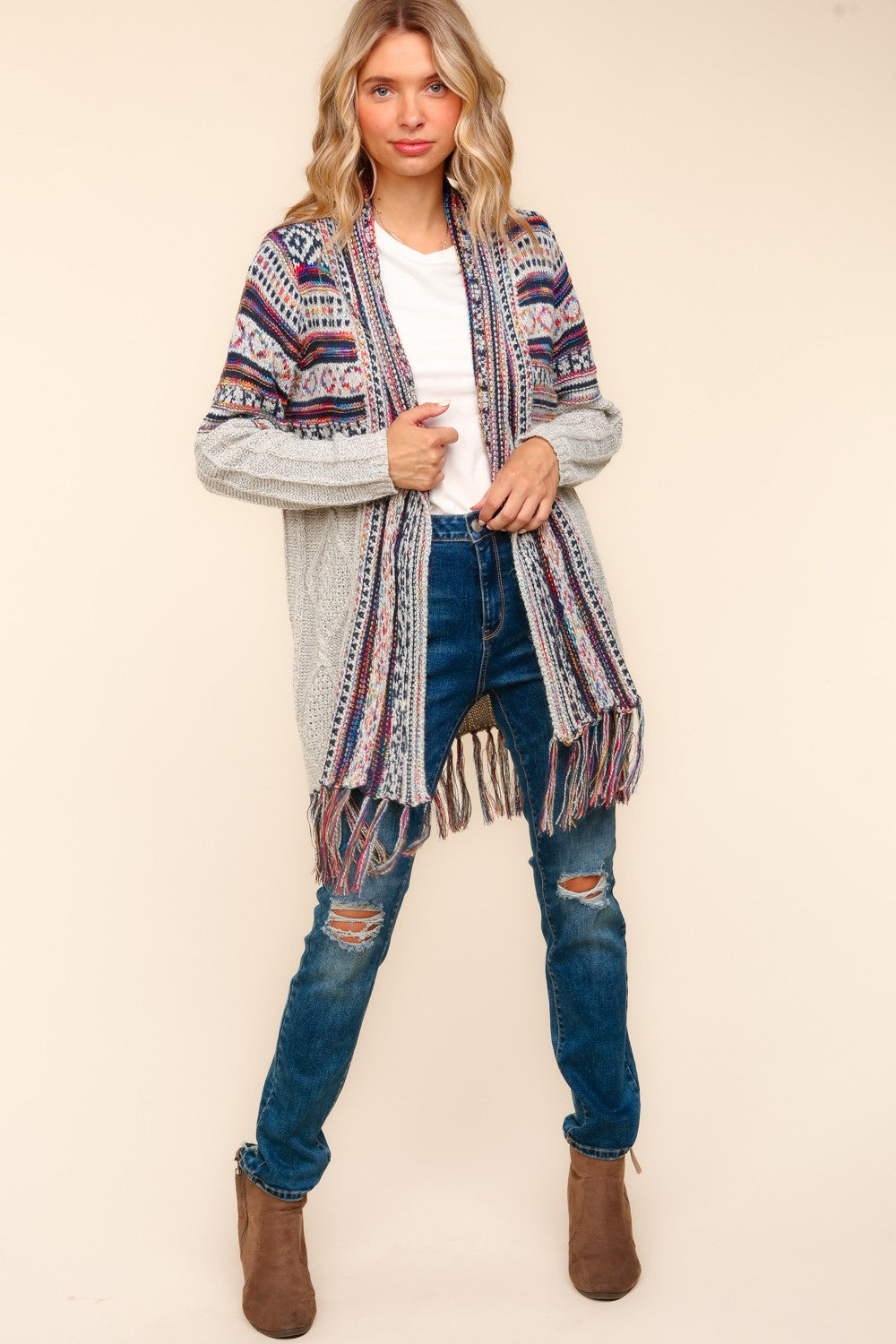 Tribal Pattern Cardigan