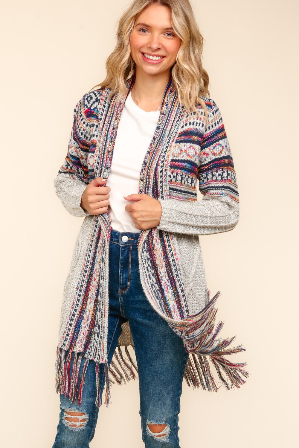 Tribal Pattern Cardigan