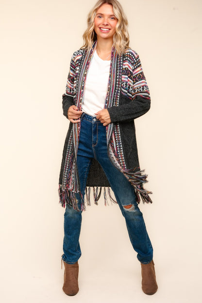 Tribal Pattern Cardigan