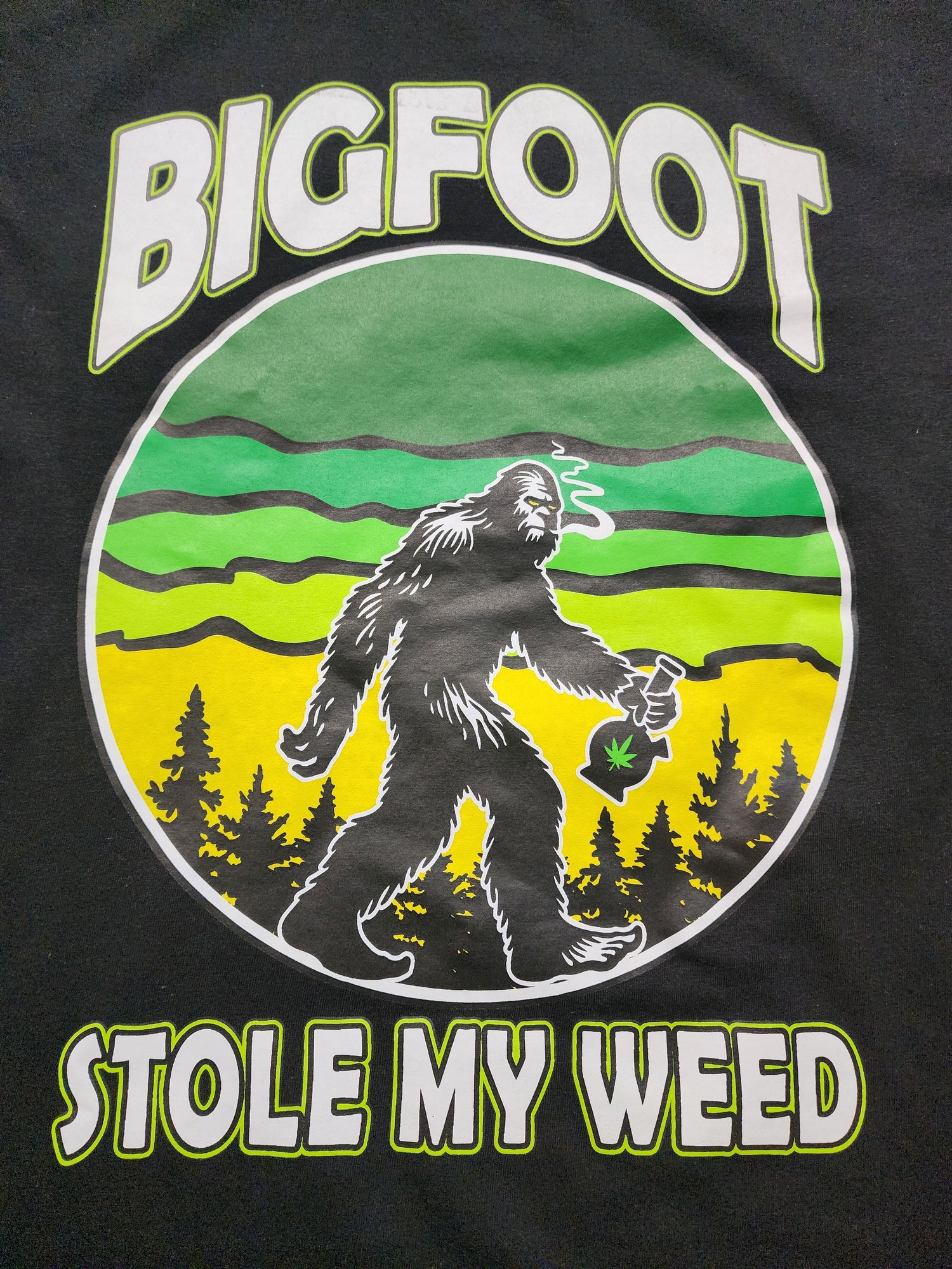 Bigfoot Ate My Weed Long Sleeve T-shirt