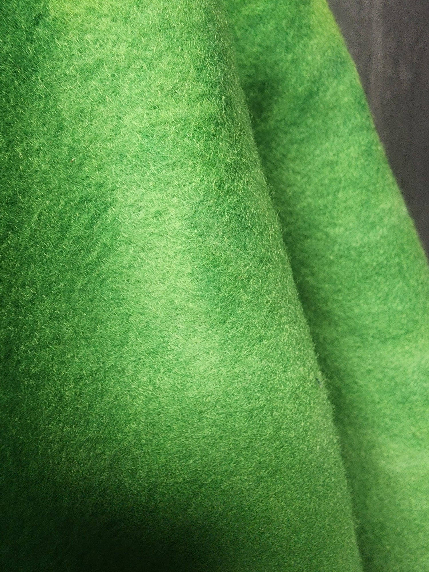 Green Fleece Poncho