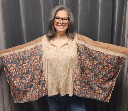 Upcycled Mushroom Poncho