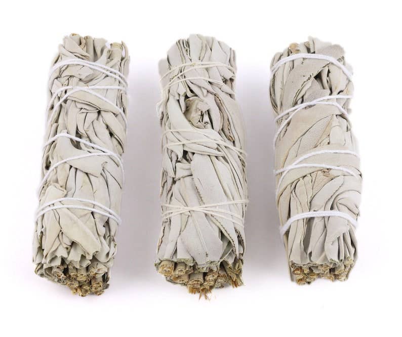 White Sage Smudge Sticks 4&quot; Bundles