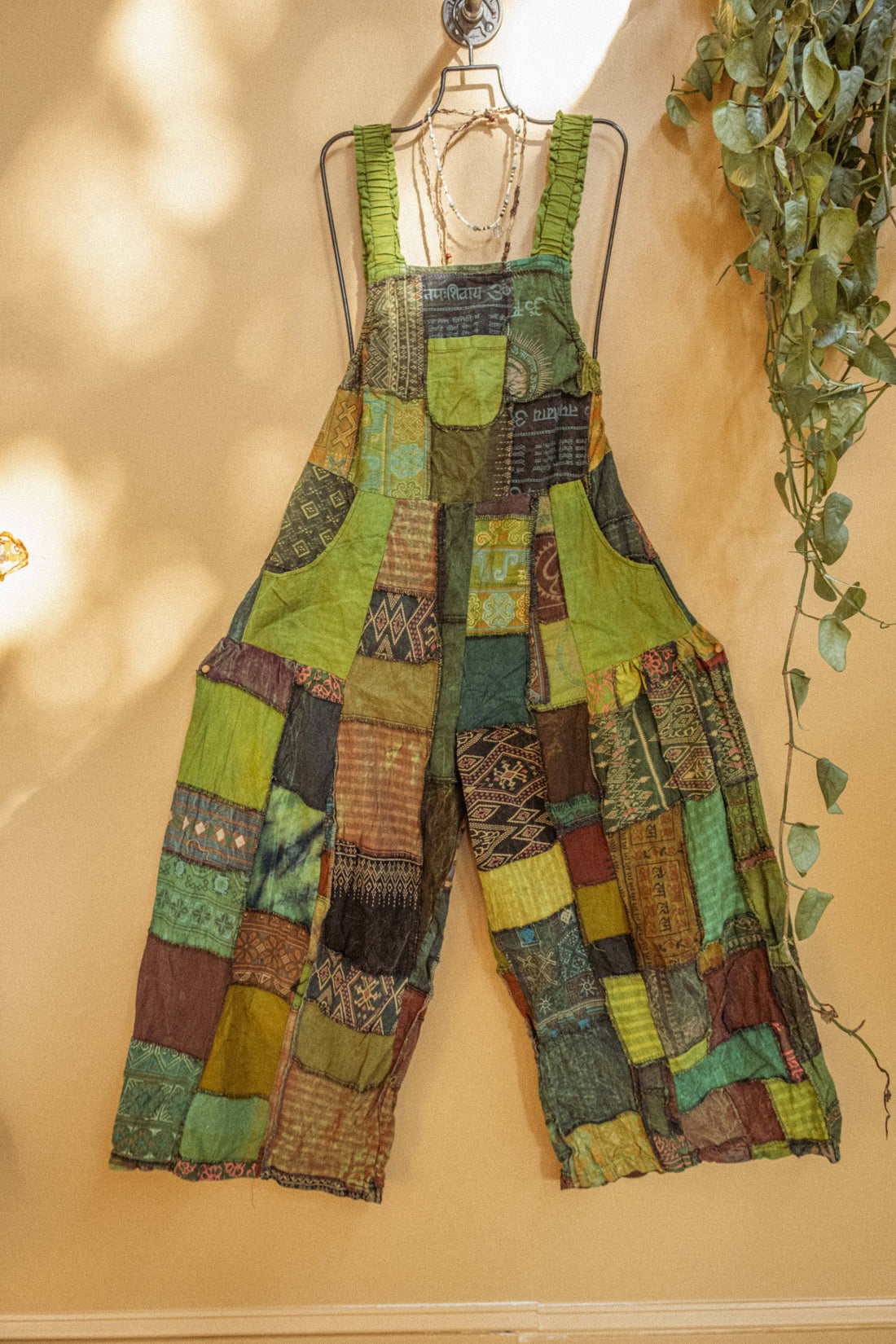 Hippie Bohemian Patchwork Overalls