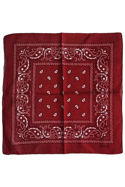 Paisley Print Square Bandanas