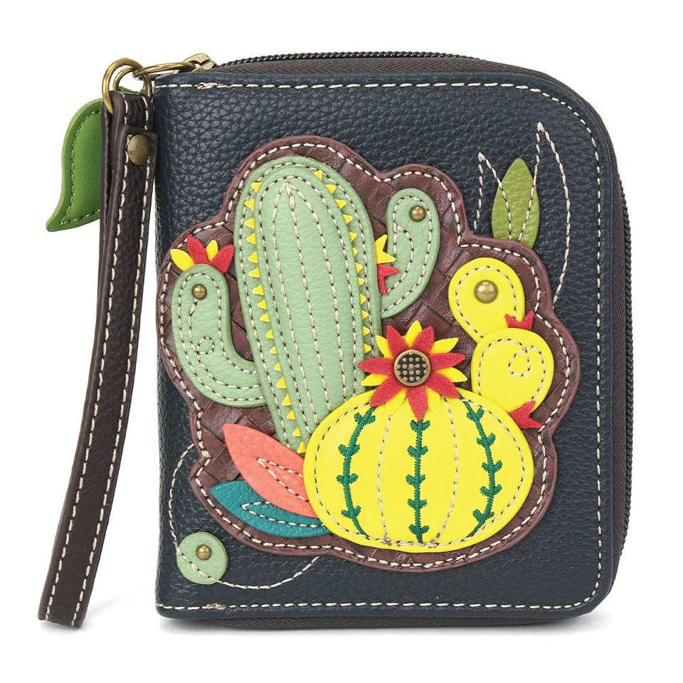 Cactus Zip Around Wallet