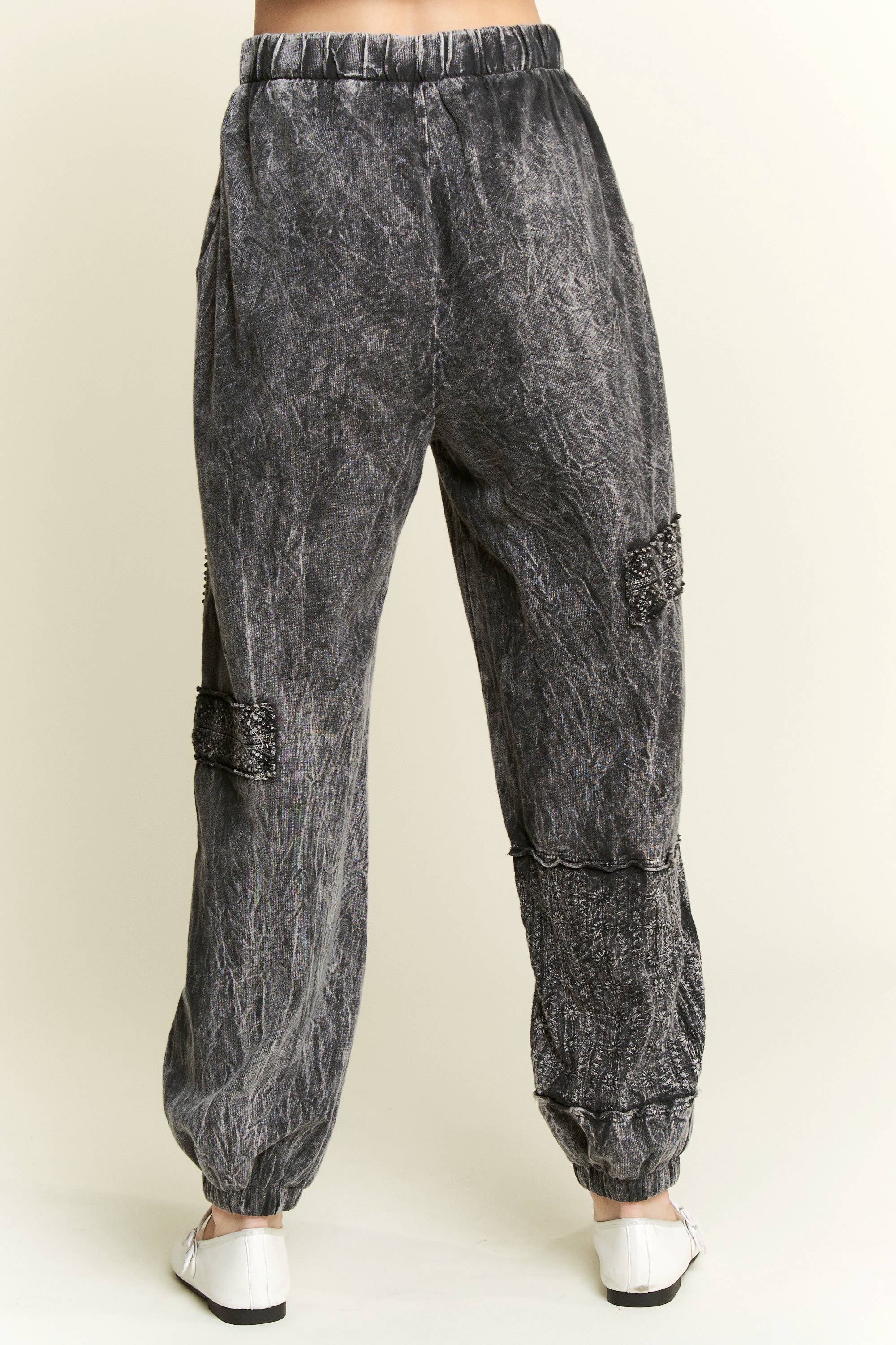 Mineral Wash Boho Joggers