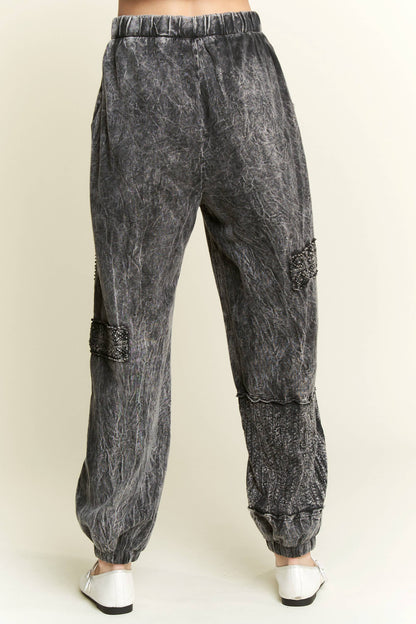 Mineral Wash Boho Joggers