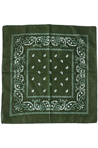 Paisley Print Square Bandanas