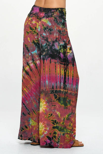 Tie-Dye Wide Leg Palazzo Pants