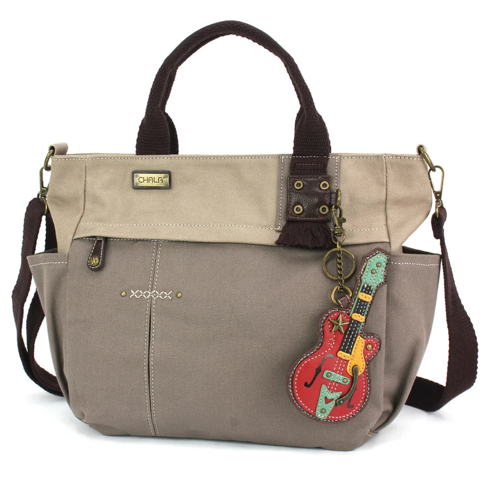 Multi Pocket Tote Guitar