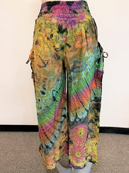 Tie-Dye Wide Leg Palazzo Pants