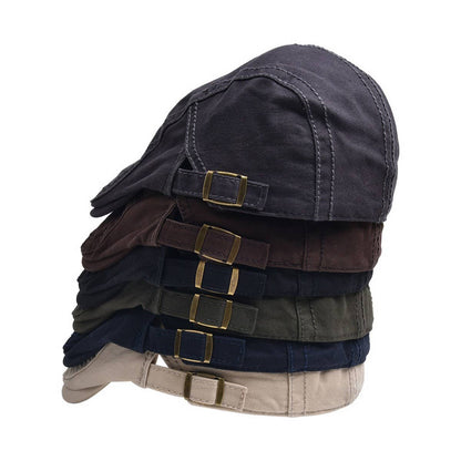 British Style Cotton Flat Cap