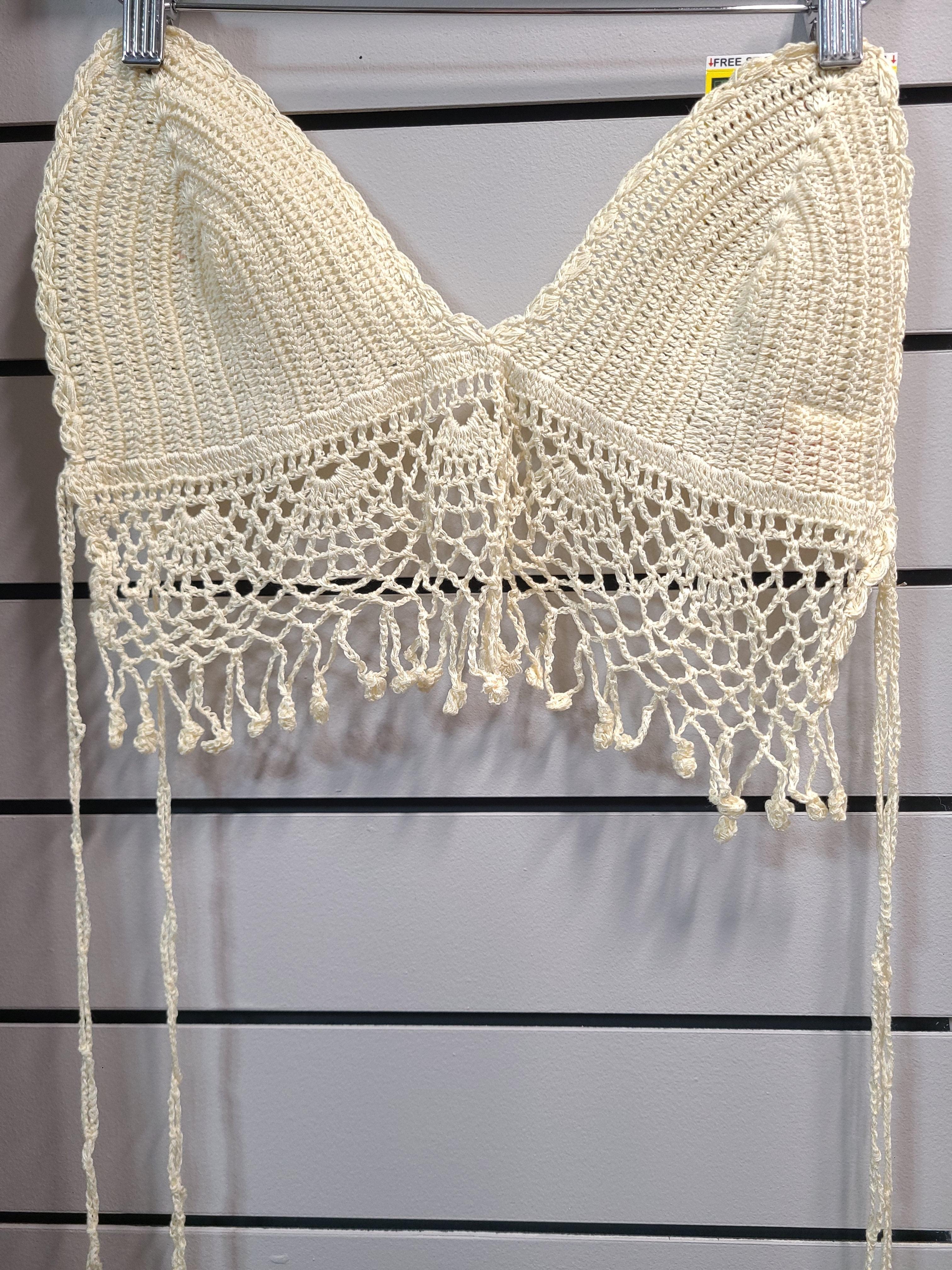 Sugar plum lane velvet bells crochet fringe hotsell halter